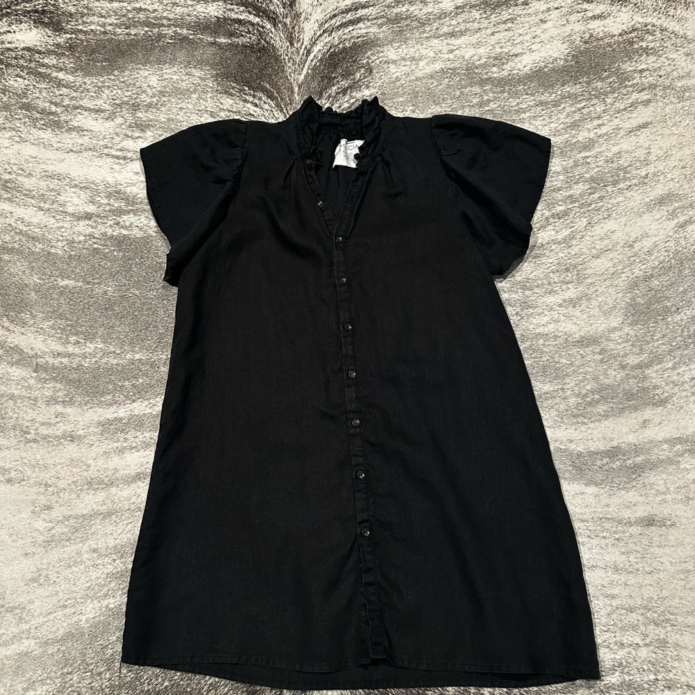 Acacia Swimwear Black Linen Garment